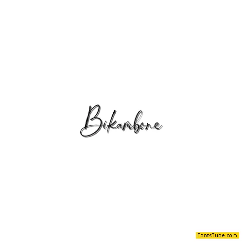 Bikambone Font