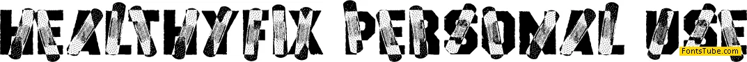 HEALTHYFIX PERSONAL USE Font