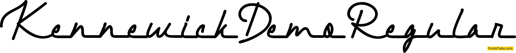 Kennewick Demo Font