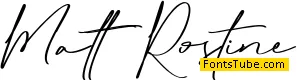 Matt Rostine Font
