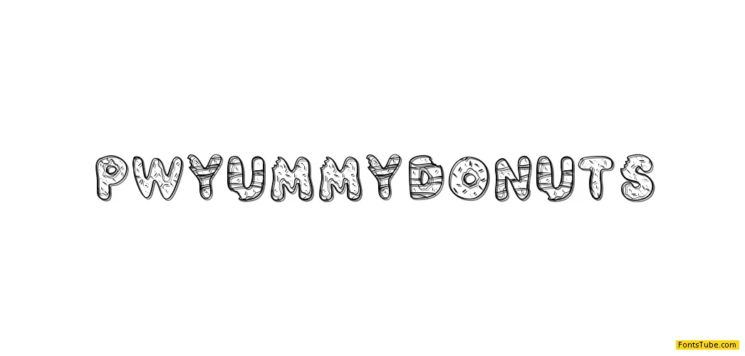 PW Yummy Donuts Font