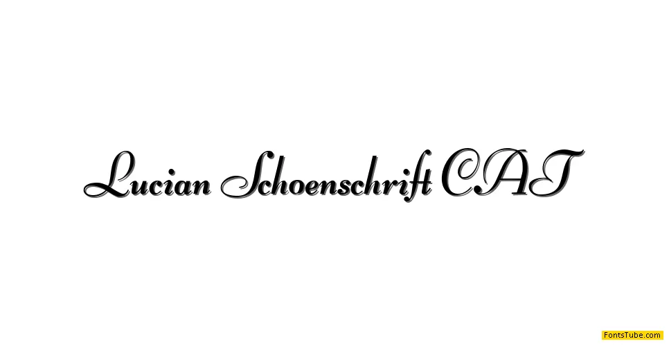 Lucien Schoenschrift CAT Font