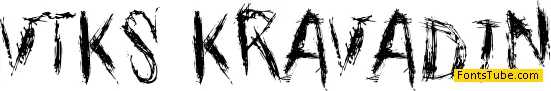 vtks kravadin Font