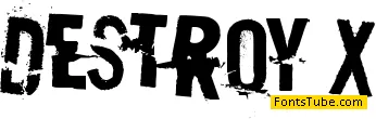 Destroy X Font