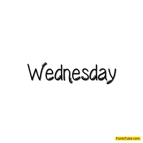 Wednesday Font