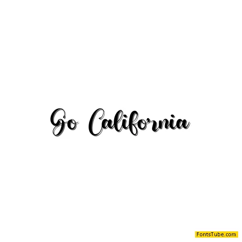 Go California Font