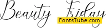 beautyfriday Font