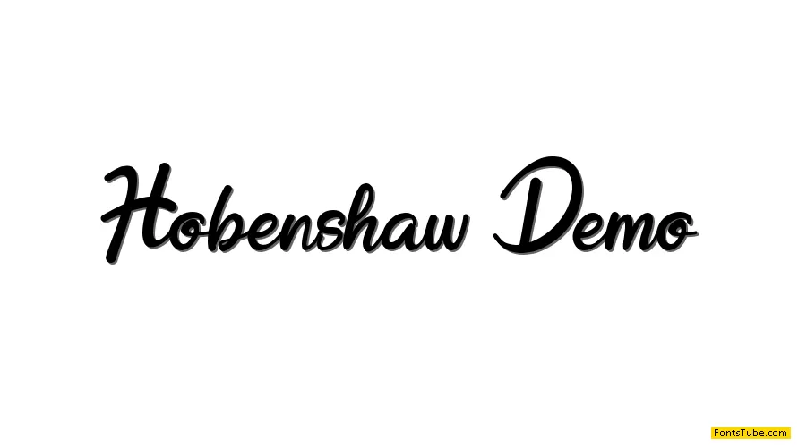Hobenshaw Font