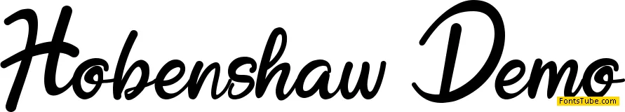 Hobenshaw Font