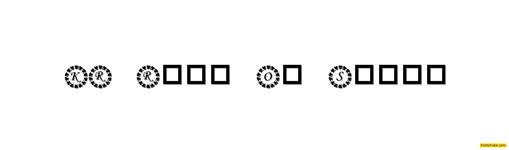 KR Ring O' Shams Font