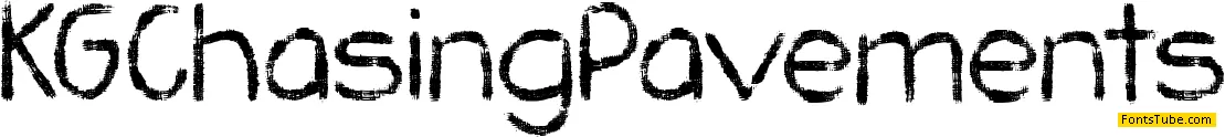KG Chasing Pavements Font