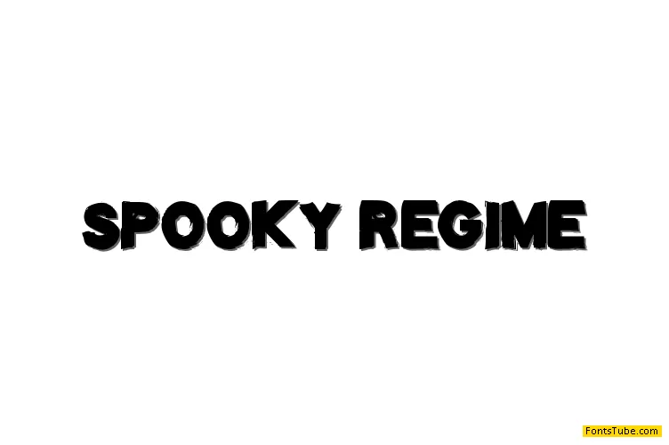 Spooky Regime Font
