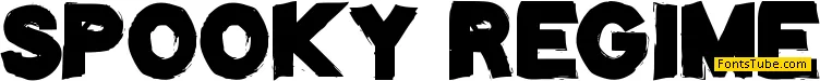Spooky Regime Font