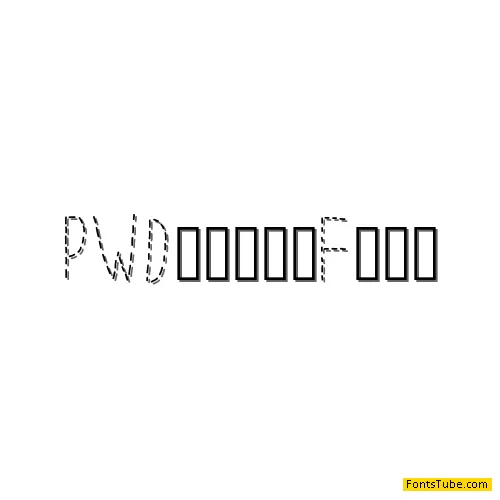 PWDottedFont Font