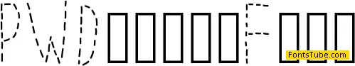 PWDottedFont Font