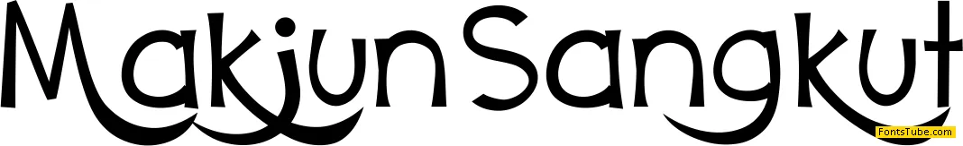 Makjun Sangkut Font