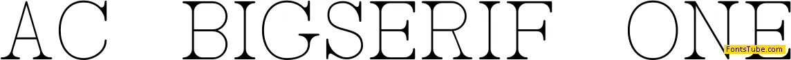 AC Big Serif Font Family
