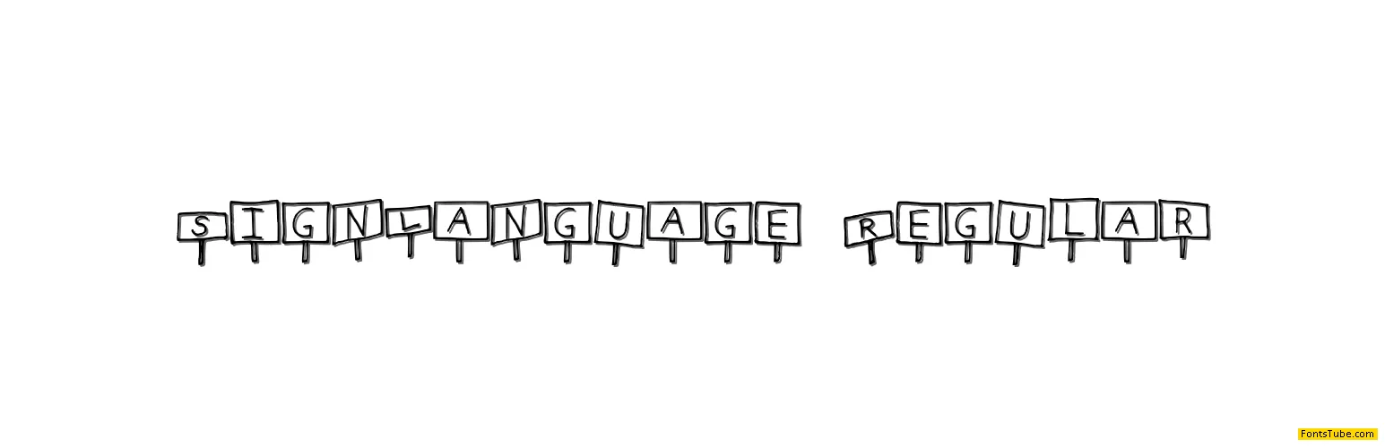 Sign Language Font