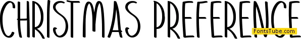 Christmas Preference Font