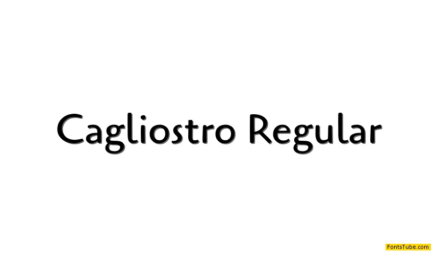 Cagliostro Font