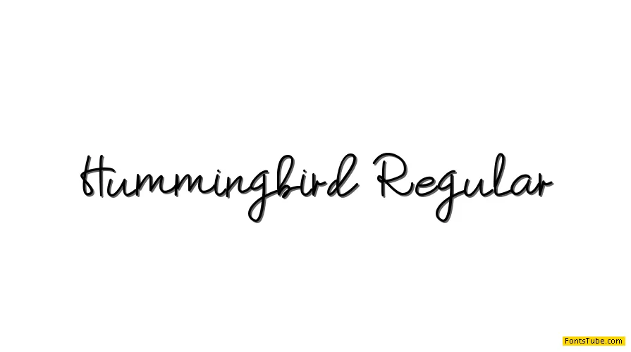 Hummingbird-Regular Font