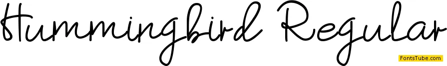 Hummingbird-Regular Font