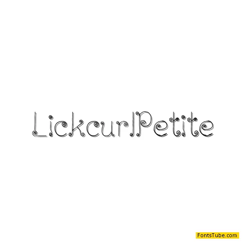 Lickcurl Petite Font
