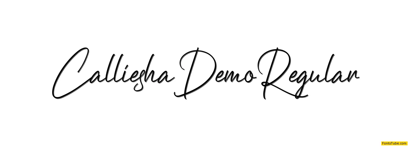 Calliesha Demo Font