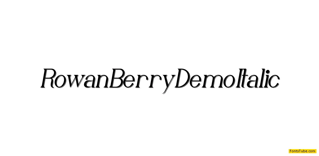 Rowan Berry Demo Font Family