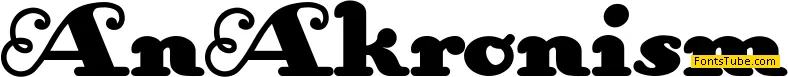 An Akronism Font