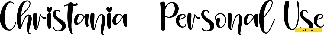 Christania - Personal Use Font