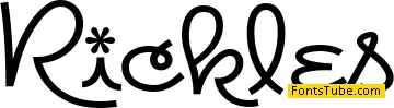 Rickles Font