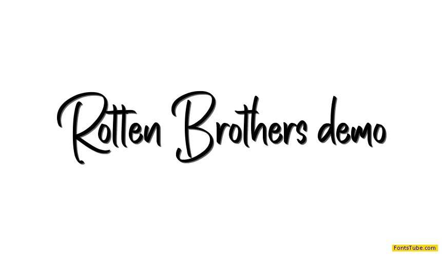 Rotten Brothers Font