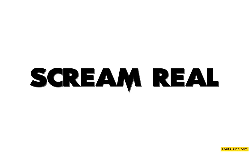 Scream Real Font