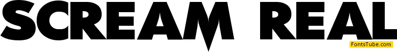 Scream Real Font