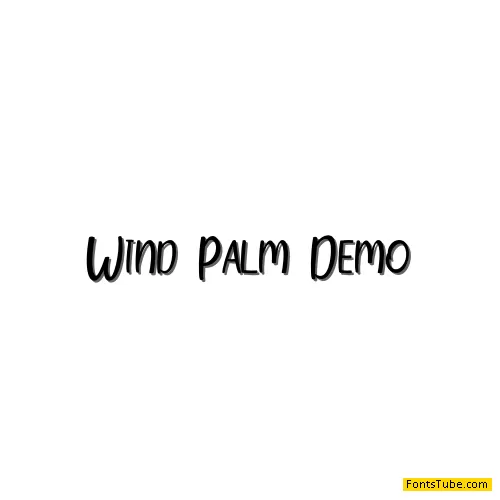 Wind Palm Font