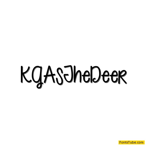 KG As The Deer Font