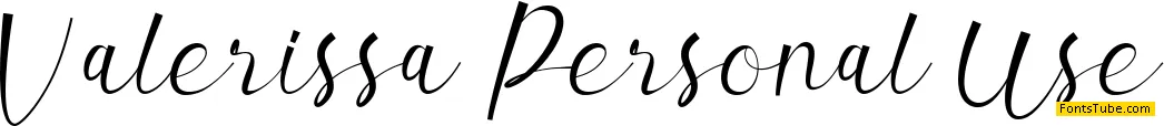 Valerissa Personal Use Font