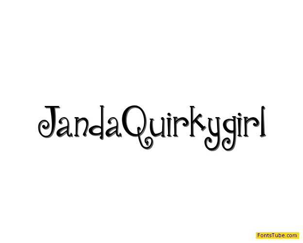 Janda Quirkygirl Font