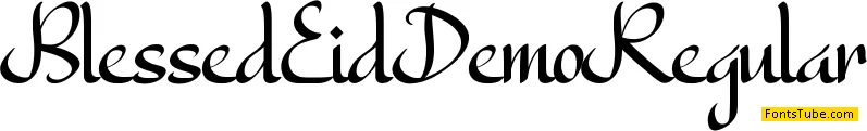 Blessed Eid Demo Font