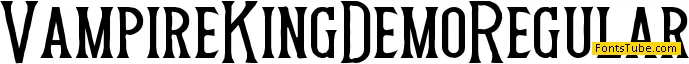 Vampire King Demo Font