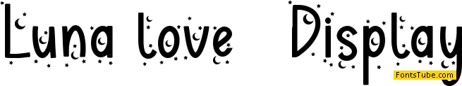 Luna love Display - Personal Font