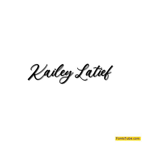 Kailey Latief Font