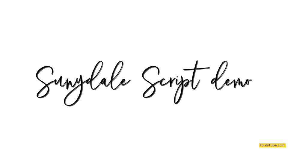 Sunydale demo Font