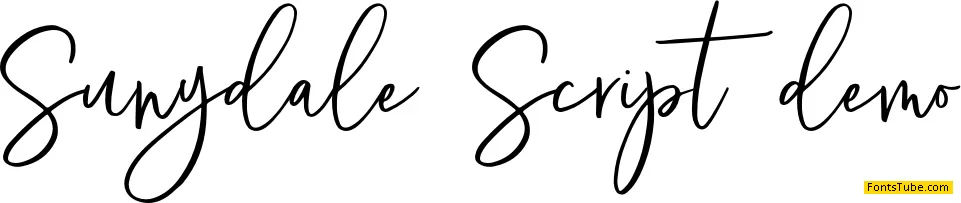 Sunydale demo Font
