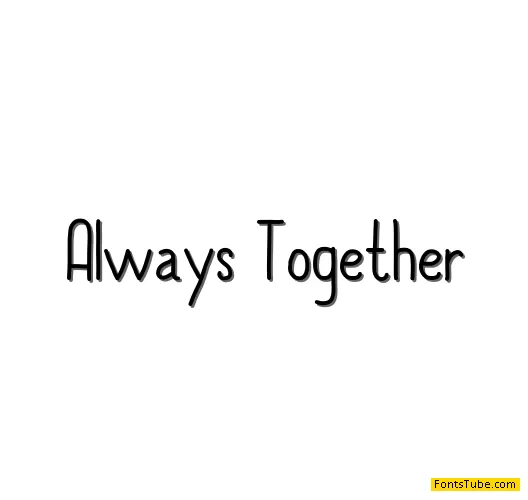 Always Together Font