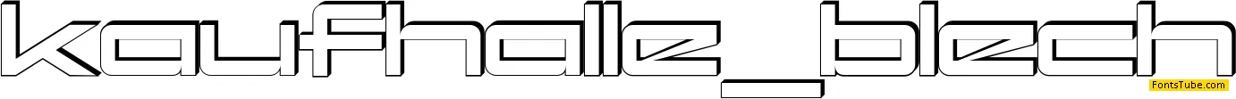 kaufhalle Font Family