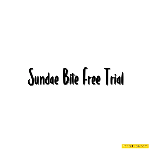 Sundae Bite Free Trial Font