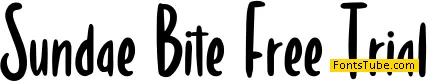 Sundae Bite Free Trial Font