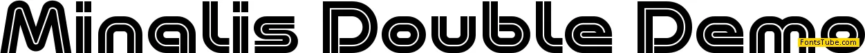 Minalis Double Demo Font